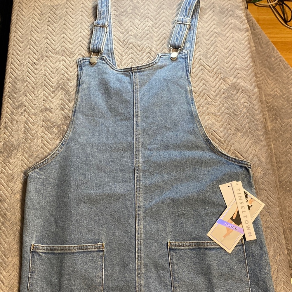Tinseltown XL denim jumper dress